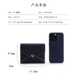 头层牛皮短款撞色小钱包2026新款时尚拼接折叠零钱包证件卡片收纳